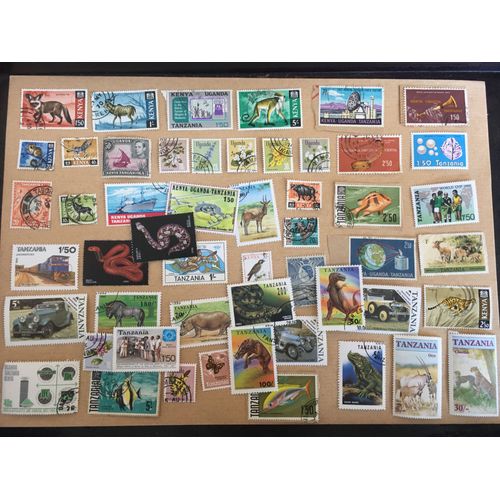 Kenya - Ouganda - Tanzanie - Lot De 50 Timbres Différents - Rl 82