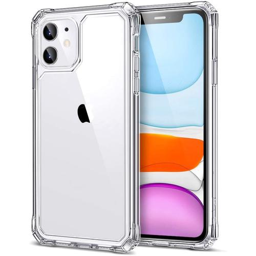 Apple Iphone 11 (6.1) Housse Etui Coque De Protection 4 Coins Renforcé [Transparent]