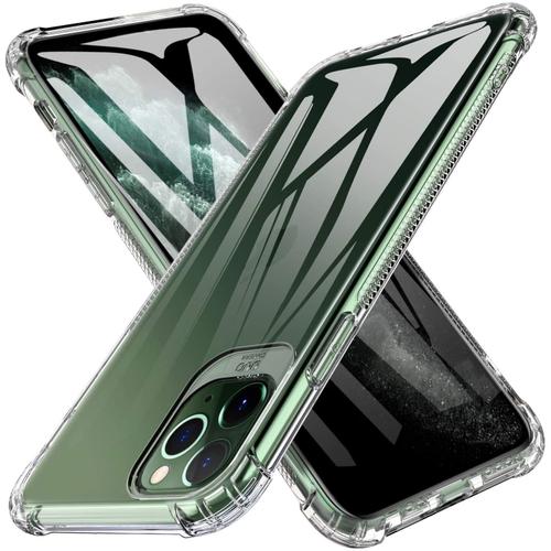 Apple Iphone 11 Pro Max (6.5) Housse Etui Coque De Protection 4 Coins Renforcé [Transparent]