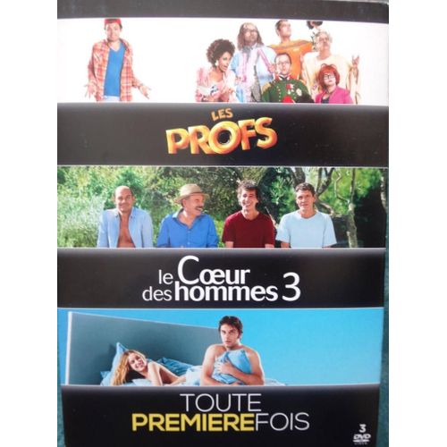 Coffret 3 Dvd - Les Profs + Le Coeur Des Hommes 3 + Toute Première Fois