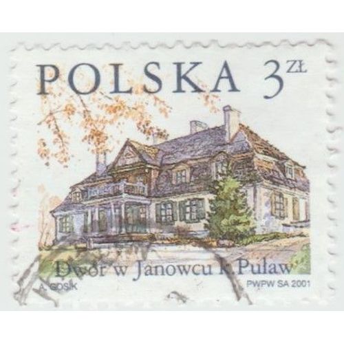 Timbre Dwor W Janowcu K. Pulaw.Polska.3zl.A.Gosik.