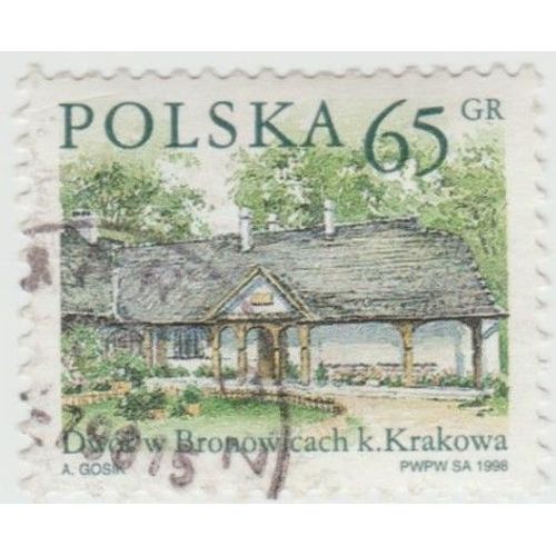 Timbre Dwor W Bronowicach K.Krakowa.Polska.65gr.A.Gosik.1998