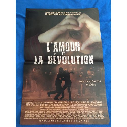Affiche Cinema Originale 40x60cm L'amour Et La Revolution- Yannis Youlantas 2018