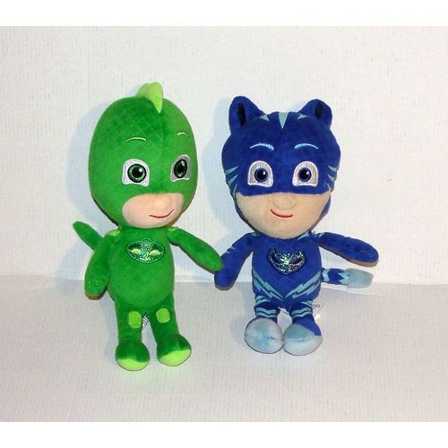 Peluche Pj Masks Lot 2 Doudou Les Pyjamasques Yoyo Gluglu Frog Box