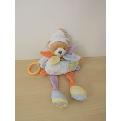 Doudou Ours Arlequin Nuage Pastel Doudou Et Compagnie