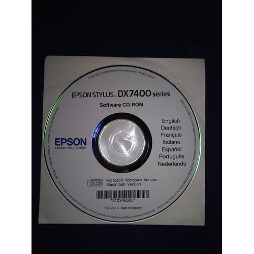 Cd Rom Software Epson Stylus Série Dx7400
