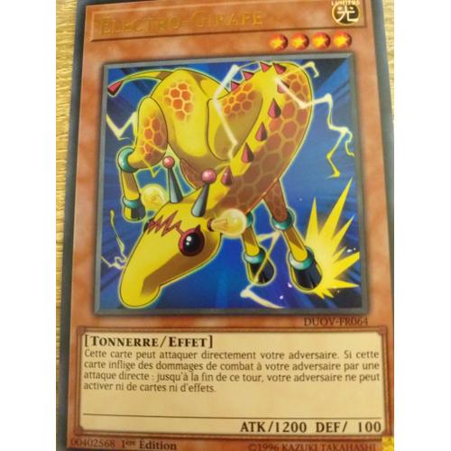 Yu Gi Oh Duel Surchargé : Electro Girafe.