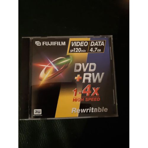 FUJIFILM - DVD+RW - 4.7 Go (120 minutes) 4x - boîtier CD