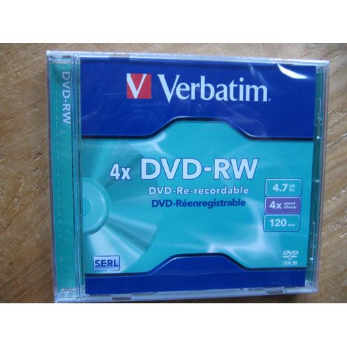 Disque vierge - DVD-RW - 4.7 Go - 4X - Verbatim