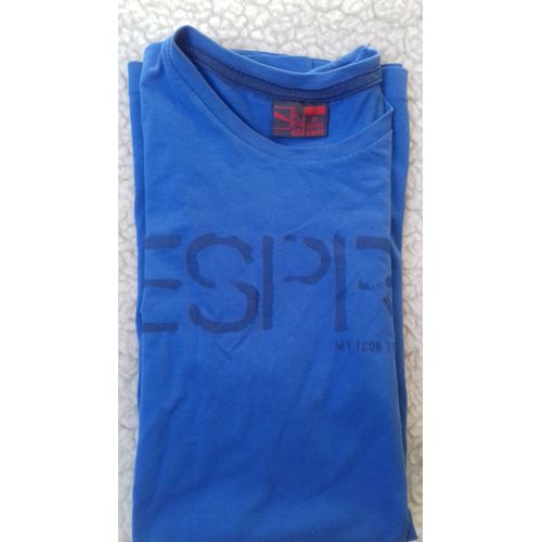 Tee Shirt Homme Esprit Bleu Roi L