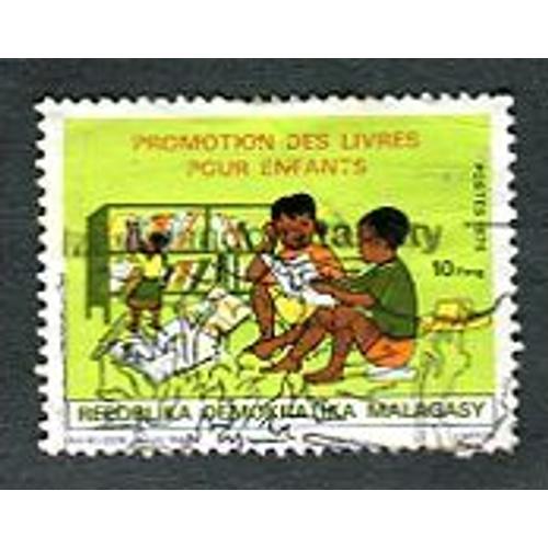 Timbre Oblitéré - " Promotion Des Livres Pour Enfants " - Madagascar - 1976