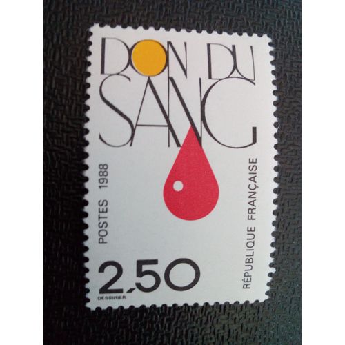 Timbre France Yt 2528 Don De Sang 1988 ( 070404 )