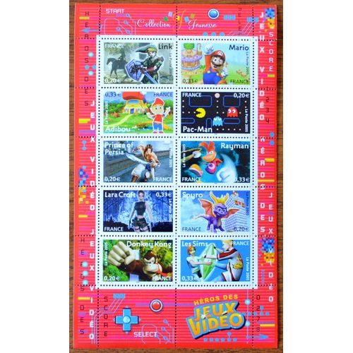 Bloc-Feuillet (Héros Des Jeux Vidéo.).2005.N° Y&t 91