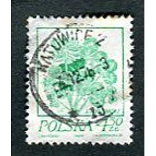 Timbre Oblitéré - " Clover " - Pologne - 1974