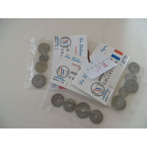 3 Sachets De Pièces De Monnaie Françaises De Collection 14 Pièces