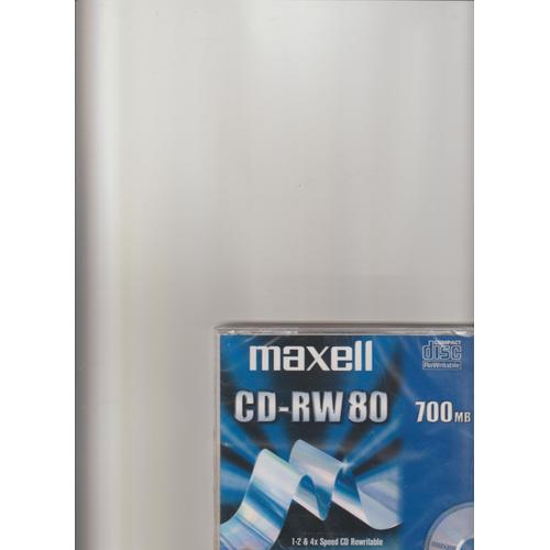 Cd Marque Maxel , Cd-Rw 80, 700 Mb , 1-2& 4x Speed Cd Rewritable