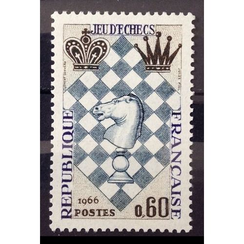 Festival Echecs Du Havre 0,60 (Impeccable N° 1480) Neuf** Luxe (= Sans Trace De Charnière) - France Année 1966 - N28341