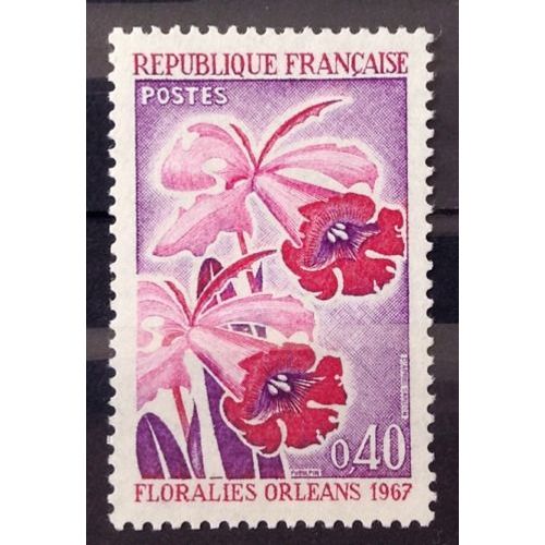 Floralies D'orléans 0,40 (Impeccable N° 1528) Neuf** Luxe (= Sans Trace De Charnière) - France Année 1967 - N28344