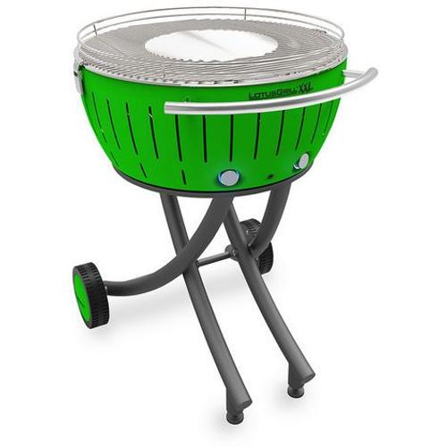 Barbecue à charbon portable 60cm vert - lg-gr-600 - lotusgrill