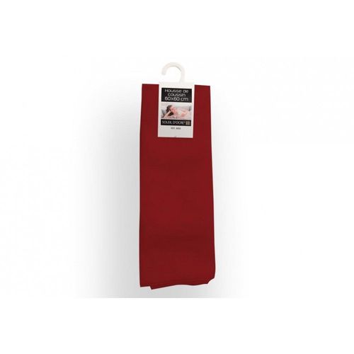 Housse De Coussin 60x60 Cm Alix Rouge, Par Soleil D'ocre