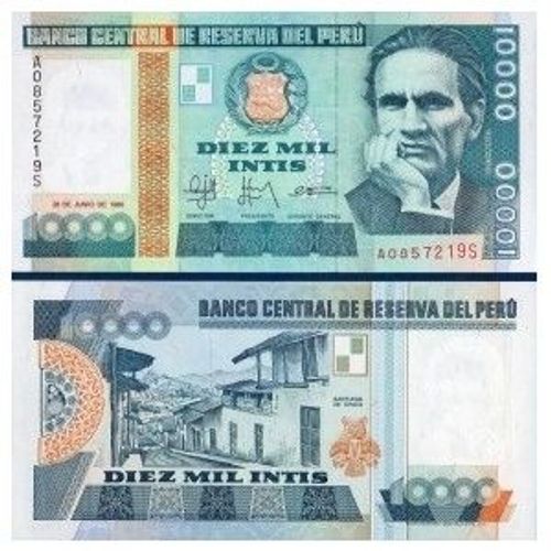 Billet Perou 10 000 Intis
