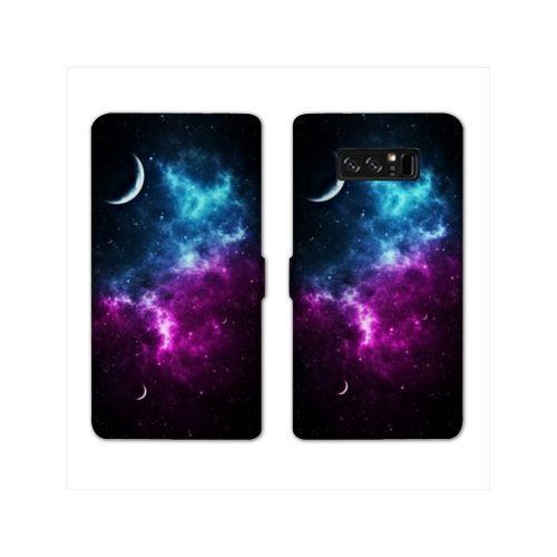 Housse Cuir Portefeuille Pour Samsung Galaxy S10e Espace Univers Galaxie