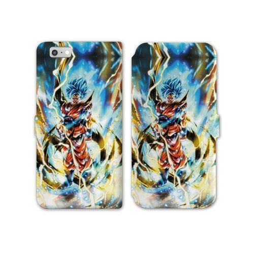 Housse Cuir Portefeuille Pour Iphone 7 / 8 / Se (2020 / 2022) Manga Dragon Ball Sangoku Blanc