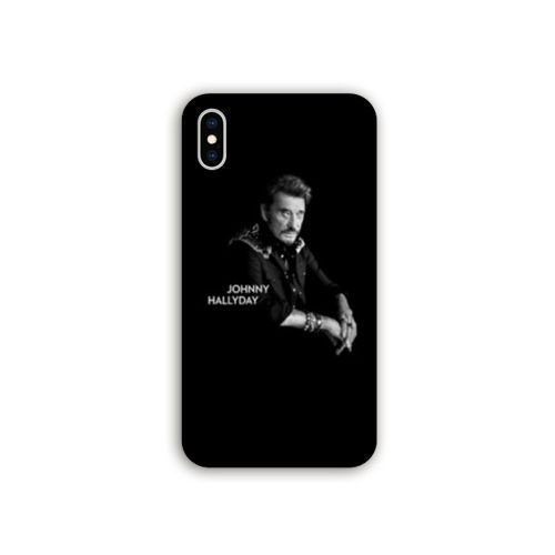 Coque Pour Iphone Xr Johnny Hallyday Noir