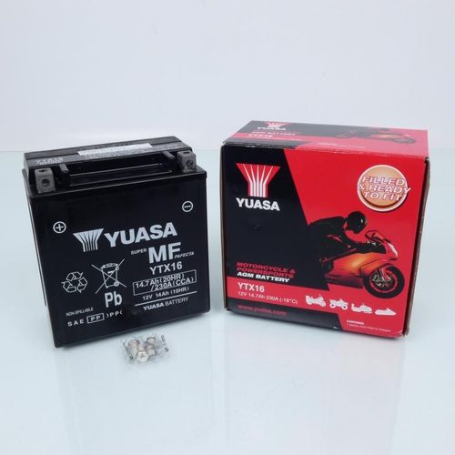 Batterie Sla Yuasa Pour Scooter Piaggio 400 Mp3 Ie Lt 2009 À 2012 Neuf