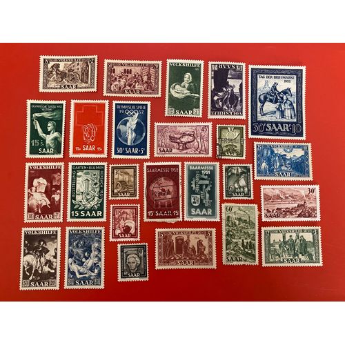 Timbres Sarre Nsg,Neufs*,Oblitérés 1950/1952 Lot 100