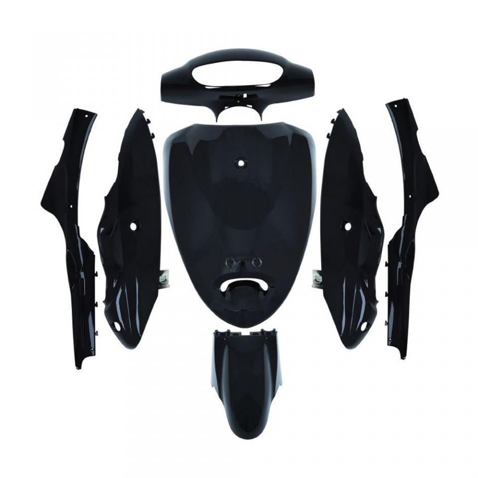 Kit Carénage P2r Pour Scooter Yiying 50 Yy50qt 7 Pièces / Noir Brillant Neuf