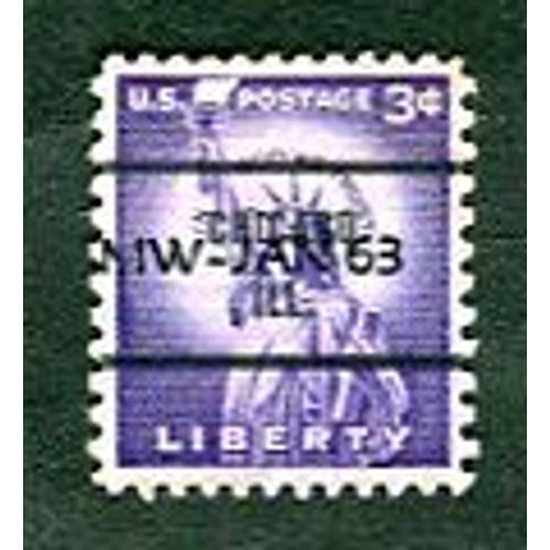 Timbre Oblitéré - " Statue Of Liberty (1875), Liberty Island, New York City " - 1954 - Etats-Unis D' Amérique
