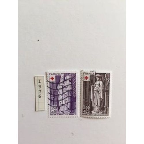 Série Complète De 2 Timbres Oblitérés