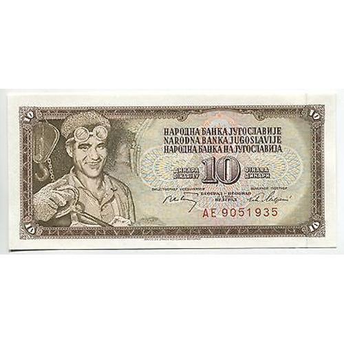 Billet Yugoslavie 10 Dinar