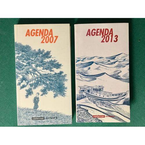 2 Agendas Casterman Écritures 2007 & 2013