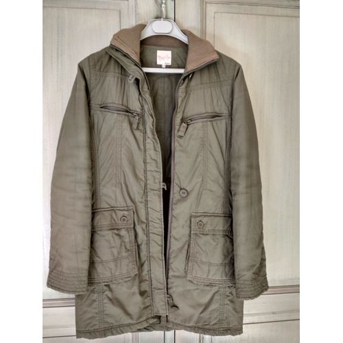 Parka /Doudoune Kaki Col Montant Taille 36 Marque Etam