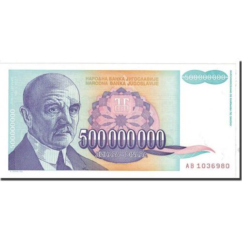 Billet Yugoslavie 500 000 000 Dinars