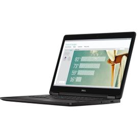 DELL Latitude E7270 - 12.5" Intel Core i5-6300U - 2.4 Ghz - Ram 16 Go - SSD 256 Go - Noir