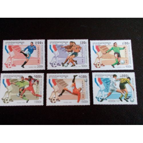 Timbre Cambodge Yt 1490 A 1495 Séries: Coupe Du Monde De Football 1998 ( 080404 1 )