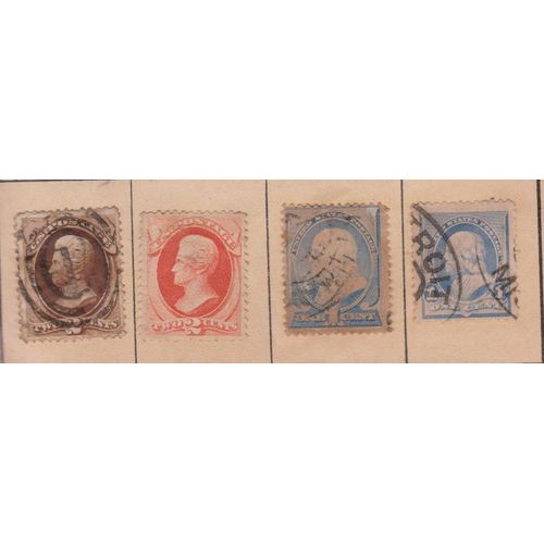 8 Timbres .Des Etas Unis . Grece . Italie . United State . Greece . Italy Stamps