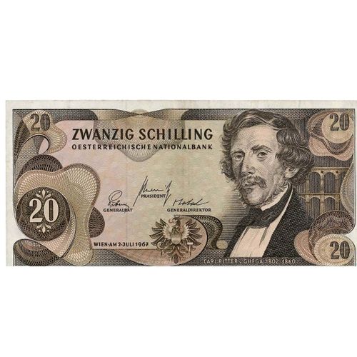 Billet Banque D'autriche - 20 Schilling - 1967