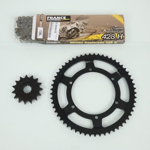 Kit Chaîne Fe Pour Moto Yamaha 125 Tdr 1993 À 2002 15x57 Pas 420 Al 120mm Neuf