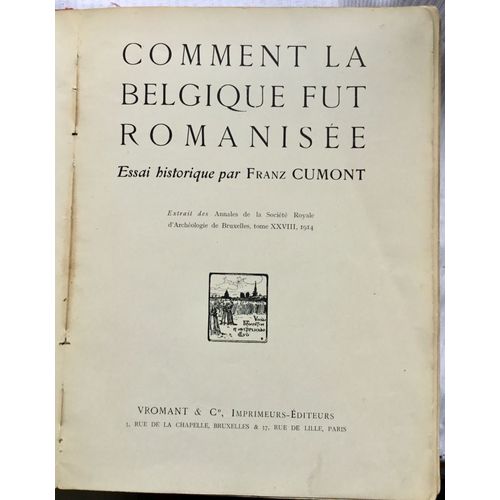Comment La Belgique Fut Romanisée