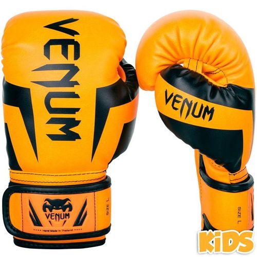 Gants De Boxe Venum Elite Enfants Orange Fluo