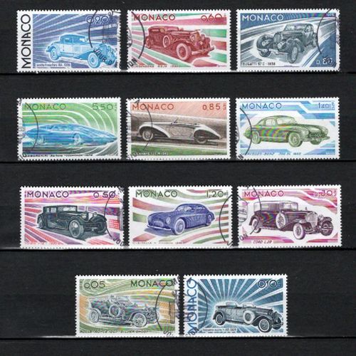 N° 1018 À 1028 = 11 Timbres Monaco Serie Obliteres