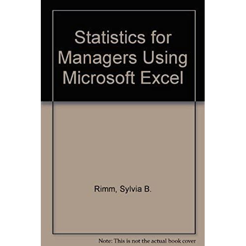 Statistics For Managers Using Microsoft Excel