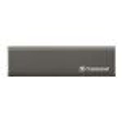 Transcend ESD250C - SSD - 960 Go - externe (portable) - M.2 - USB 3.1 Gen 2 (USB-C connecteur) - gris sidéral