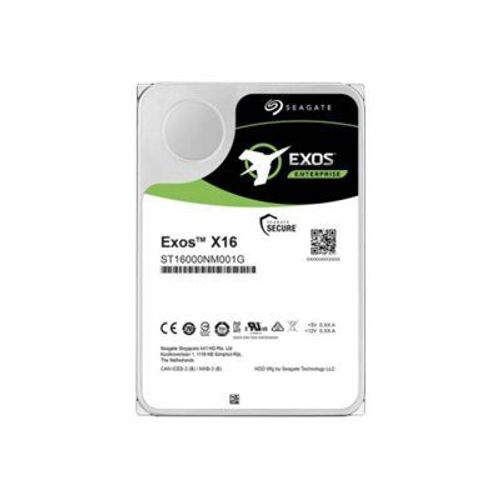 Seagate Exos X16 ST14000NM001G - Disque dur - 14 To - interne - SATA 6Gb/s - 7200 tours/min - mémoire tampon : 256 Mo