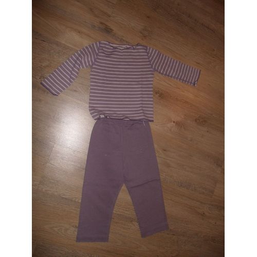 Ensemble Petit Bateau Violet 3 Ans