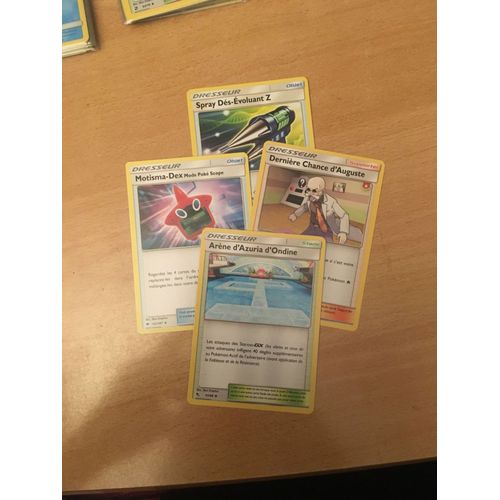 (1947) Spray Dés-Évoluant Z + Motisma Dex + Dernière Chance D'auguste + Arène D'azuria D'ondine (Pokemon)